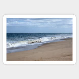 The Surf and Sand of White Crest Beach, Cape Cod! Sticker